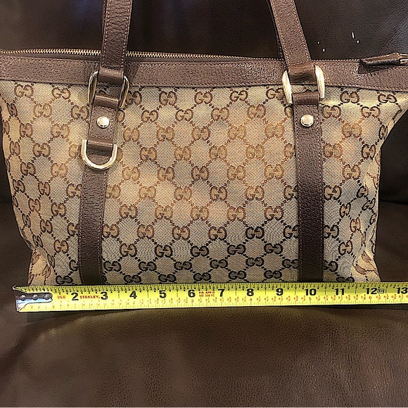 EUC Vintage Gucci GG Supreme Monogram Abbey Tote Handbag - Picture 15 of 17